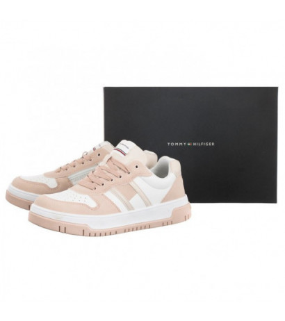 Tommy Hilfiger Flag Low Cut Lace-Up Sneaker Pink/White T3A9-32719-1467 X054 (TH670-a) sportiniai bateliai