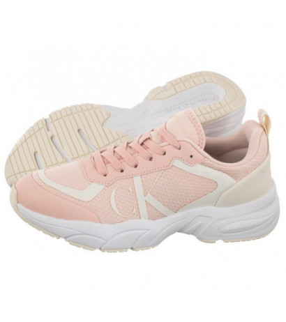 Calvin Klein Retro Tennis Over Mesh Wn Peach Blush/Creamy White YW0YW00946 0JV (CK252-a) sports Shoes