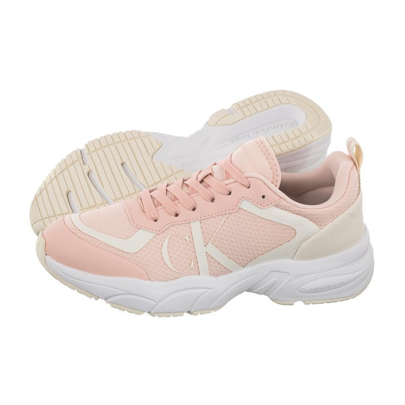 Calvin Klein Retro Tennis Over Mesh Wn Peach Blush/Creamy White YW0YW00946 0JV (CK252-a) sportiniai bateliai