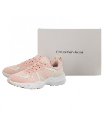 Calvin Klein Retro Tennis Over Mesh Wn Peach Blush/Creamy White YW0YW00946 0JV (CK252-a) sportiniai bateliai