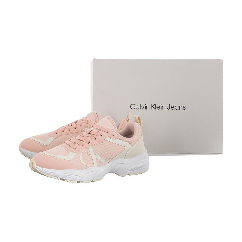 Calvin Klein Retro Tennis Over Mesh Wn Peach Blush/Creamy White YW0YW00946 0JV (CK252-a) sporta apavi