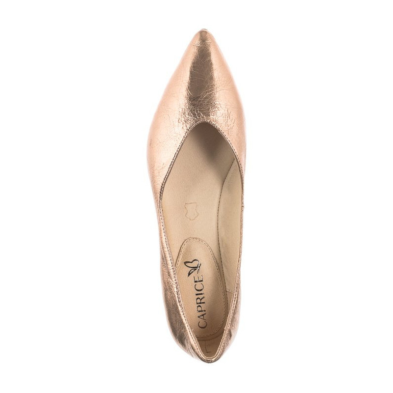 Caprice Złote 9-22110-20 933 Rosegold Met (CP356-a) balerīnas