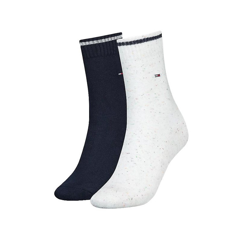 Tommy Hilfiger Th Women Sock 2P Neppy Gif White 701220710 001 035 (TH663-a) kojinės