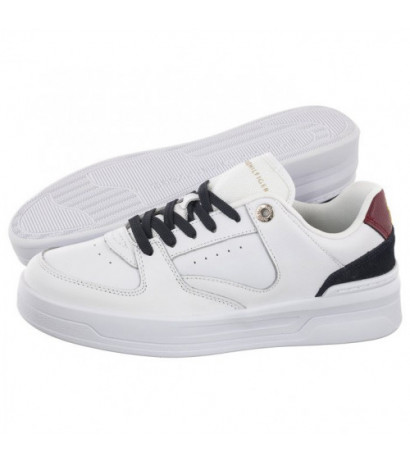 Tommy Hilfiger Leather Basket Sneaker White/Rwb FW0FW06951 0K9 (TH687-a) sports Shoes