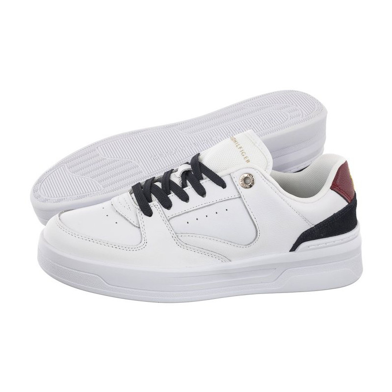 Tommy Hilfiger Leather Basket Sneaker White/Rwb FW0FW06951 0K9 (TH687-a) spordijalatsid