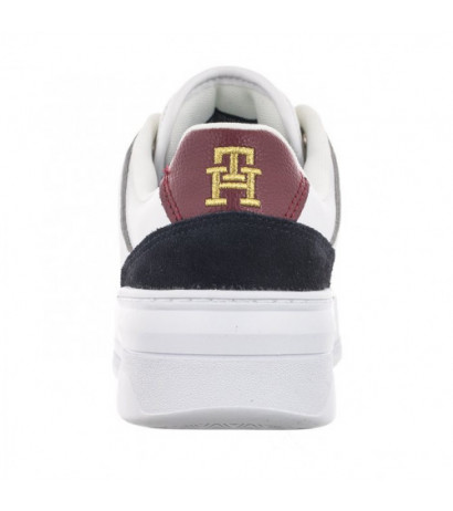 Tommy Hilfiger Leather Basket Sneaker White/Rwb FW0FW06951 0K9 (TH687-a) spordijalatsid