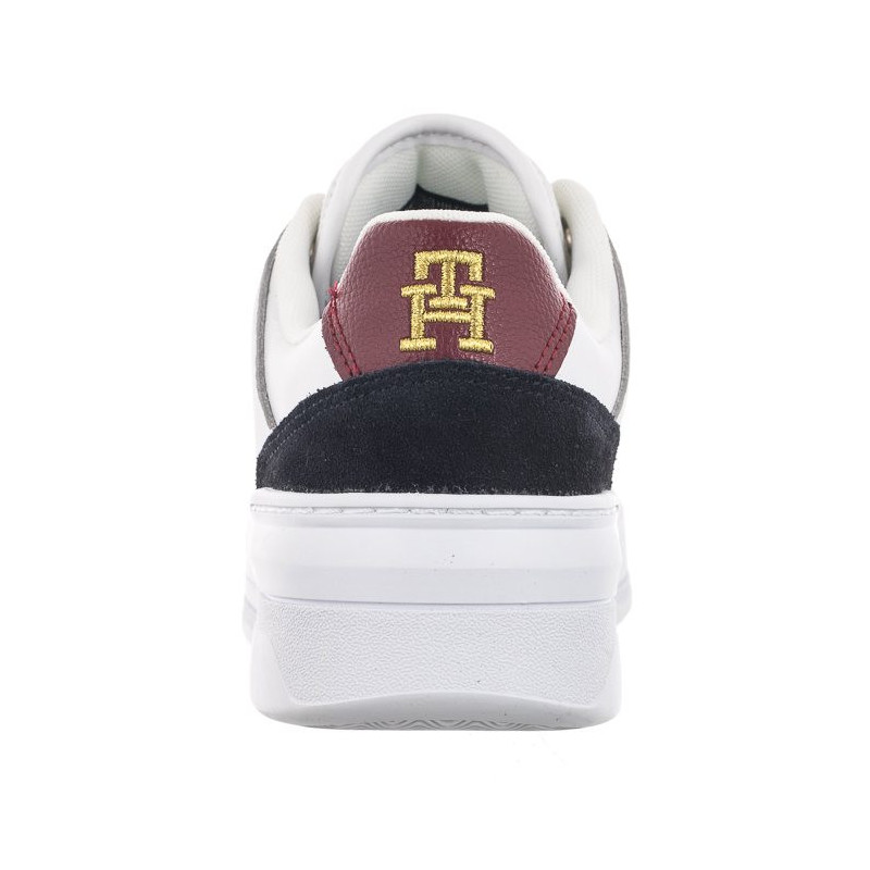 Tommy Hilfiger Leather Basket Sneaker White/Rwb FW0FW06951 0K9 (TH687-a) spordijalatsid