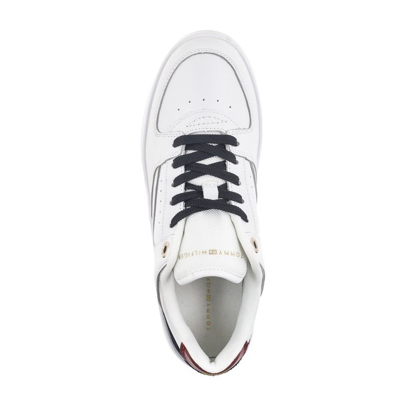 Tommy Hilfiger Leather Basket Sneaker White/Rwb FW0FW06951 0K9 (TH687-a) spordijalatsid