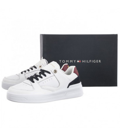 Tommy Hilfiger Leather Basket Sneaker White/Rwb FW0FW06951 0K9 (TH687-a) spordijalatsid