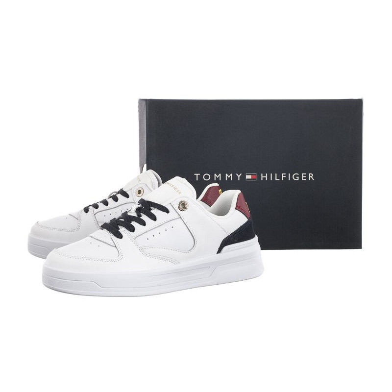 Tommy Hilfiger Leather Basket Sneaker White/Rwb FW0FW06951 0K9 (TH687-a) spordijalatsid