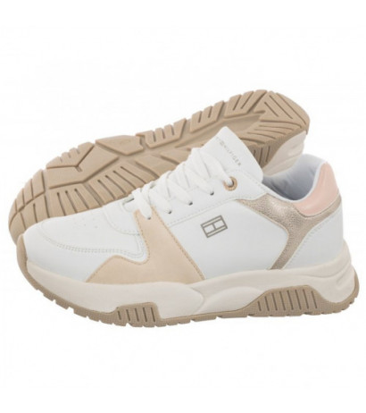 Tommy Hilfiger Low Cut Lace-Up Sneaker White/Beige/Pink T3A9-32736-1592A X356 (TH745-a) spordijalatsid