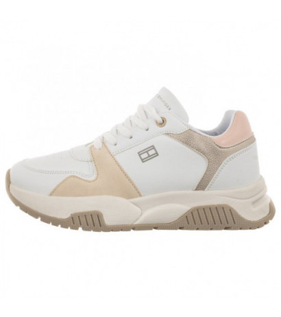 Tommy Hilfiger Low Cut Lace-Up Sneaker White/Beige/Pink T3A9-32736-1592A X356 (TH745-a) sportiniai bateliai