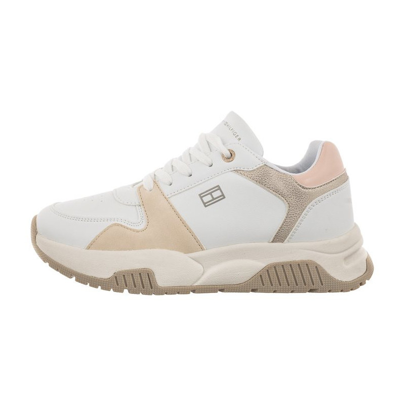 Tommy Hilfiger Low Cut Lace-Up Sneaker White/Beige/Pink T3A9-32736-1592A X356 (TH745-a) spordijalatsid