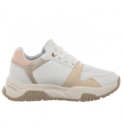 Tommy Hilfiger Low Cut Lace-Up Sneaker White/Beige/Pink T3A9-32736-1592A X356 (TH745-a) sports Shoes