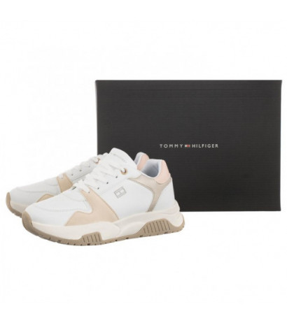 Tommy Hilfiger Low Cut Lace-Up Sneaker White/Beige/Pink T3A9-32736-1592A X356 (TH745-a) sportiniai bateliai