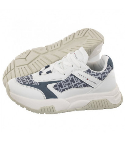 Tommy Hilfiger Low Cut Lace-Up Sneaker White/Denim T3A9-32742-1470 X448 (TH743-a) spordijalatsid