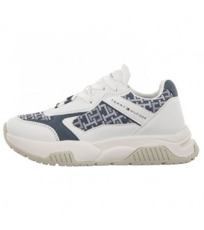 Tommy Hilfiger Low Cut Lace-Up Sneaker White/Denim T3A9-32742-1470 X448 (TH743-a) sportiniai bateliai