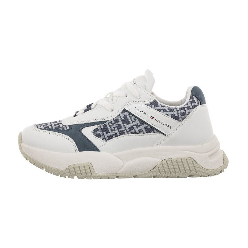 Tommy Hilfiger Low Cut Lace-Up Sneaker White/Denim T3A9-32742-1470 X448 (TH743-a) spordijalatsid