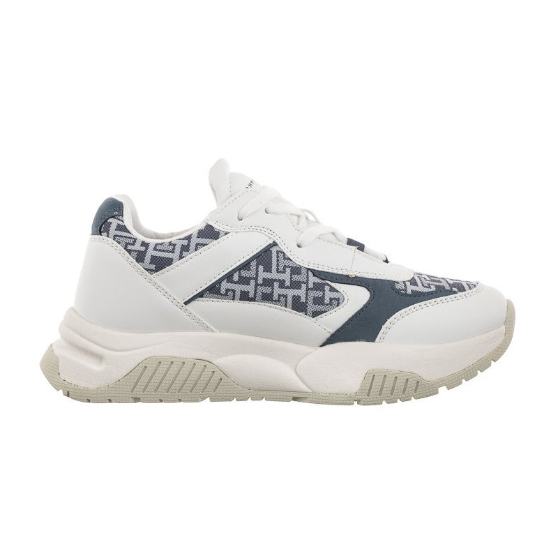 Tommy Hilfiger Low Cut Lace-Up Sneaker White/Denim T3A9-32742-1470 X448 (TH743-a) sportiniai bateliai