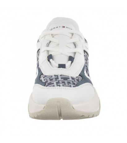 Tommy Hilfiger Low Cut Lace-Up Sneaker White/Denim T3A9-32742-1470 X448 (TH743-a) sportiniai bateliai