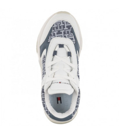 Tommy Hilfiger Low Cut Lace-Up Sneaker White/Denim T3A9-32742-1470 X448 (TH743-a) spordijalatsid