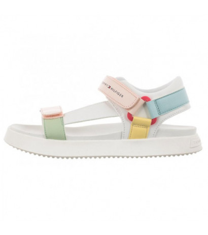 Tommy Hilfiger Velcro Sandal White/Multicolor T3A2-32768-0371 X256 (TH744-a) sandals