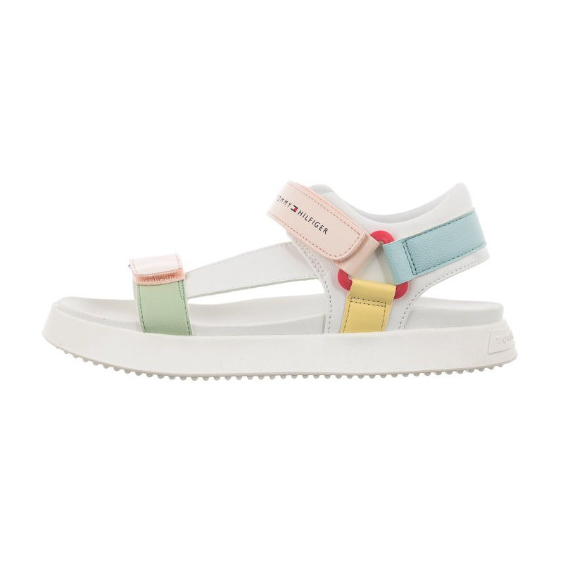 Tommy Hilfiger Velcro Sandal White/Multicolor T3A2-32768-0371 X256 (TH744-a) sandaalid