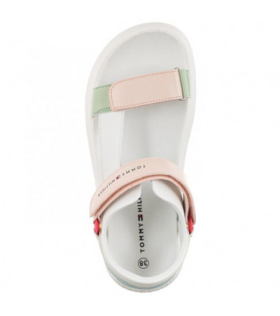 Tommy Hilfiger Velcro Sandal White/Multicolor T3A2-32768-0371 X256 (TH744-a) sandals