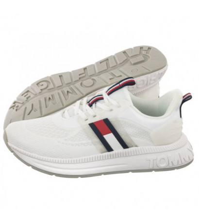 Tommy Hilfiger Flag Low Cut Lace-Up Sneaker White T3A9-32747-0308 100 (TH742-a) spordijalatsid