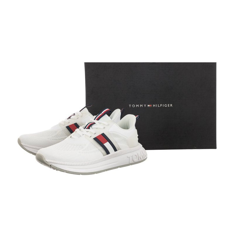 Tommy Hilfiger Flag Low Cut Lace-Up Sneaker White T3A9-32747-0308 100 (TH742-a) sportiniai bateliai