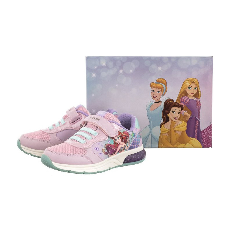 Geox Disney Princess J Spaceclub G. A Pink/Watersea J358VA 011BC CE83B (GE85-a) sporta apavi