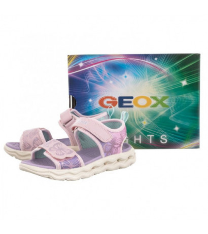 Geox Lights J S.Phyper G. A Pink/Lilac J35FXA 0AS54 C8842 (GE80-a) sandalai