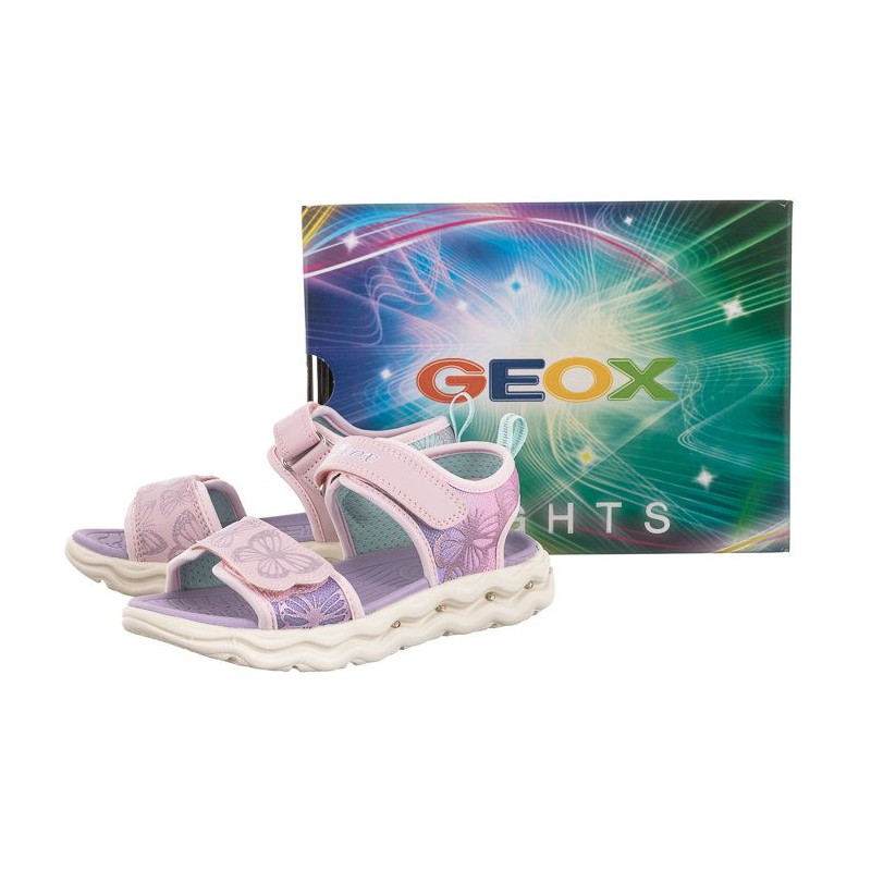 Geox Lights J S.Phyper G. A Pink/Lilac J35FXA 0AS54 C8842 (GE80-a) sandalai