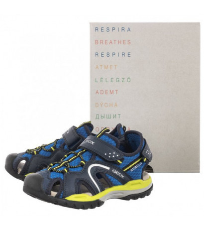 Geox J Borealis B. B Royal/Lime J250RB 014ME C4344 (GE96-a) sports shoes