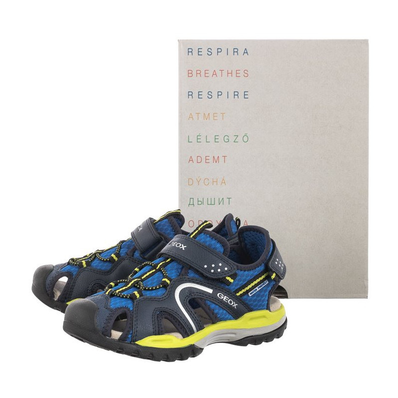 Geox J Borealis B. B Royal/Lime J250RB 014ME C4344 (GE96-a) sports shoes