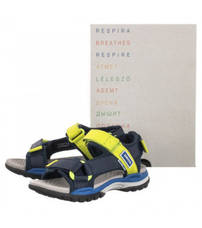 Geox J Borealis B. A Navy/Lime J150RA 01511 C0479 (GE105-a) sandals