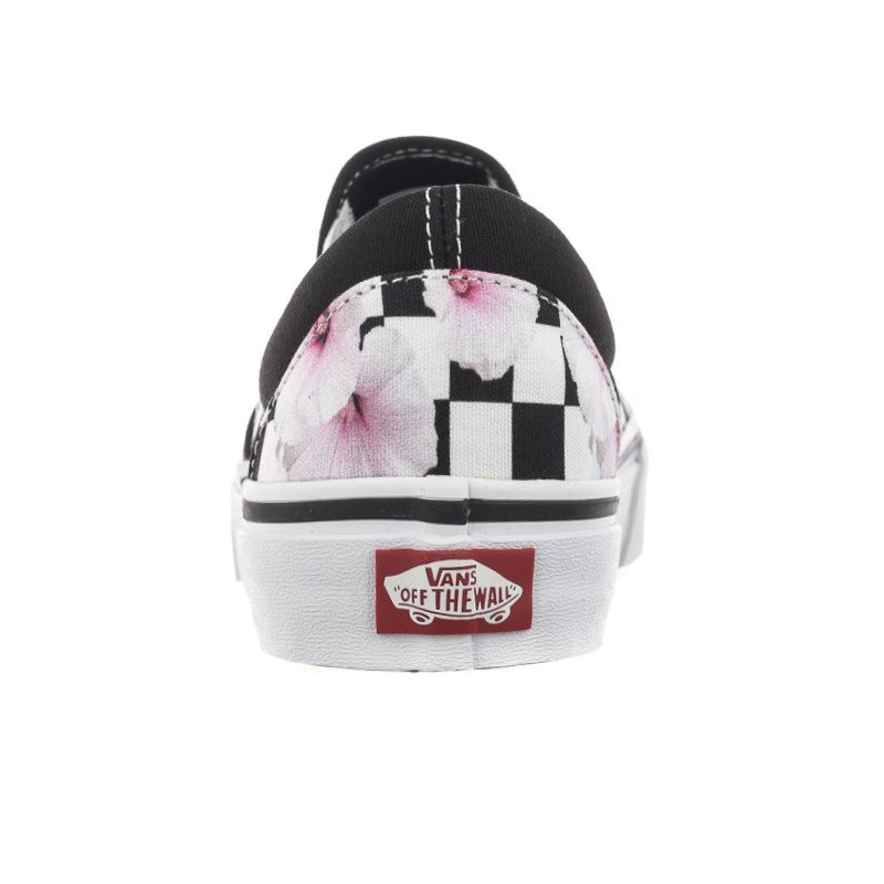 Vans Classic Slip-O Hibiscus Check Black VN0A5JLXBM81 (VA398-a) kingad