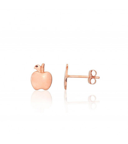 Gold classic studs earrings 1201560(Au-R), Red Gold 585°