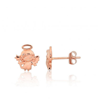 Gold classic studs earrings 1201562(Au-R), Red Gold 585°