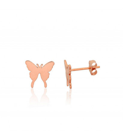 Gold classic studs earrings 1201563(Au-R), Red Gold 585°