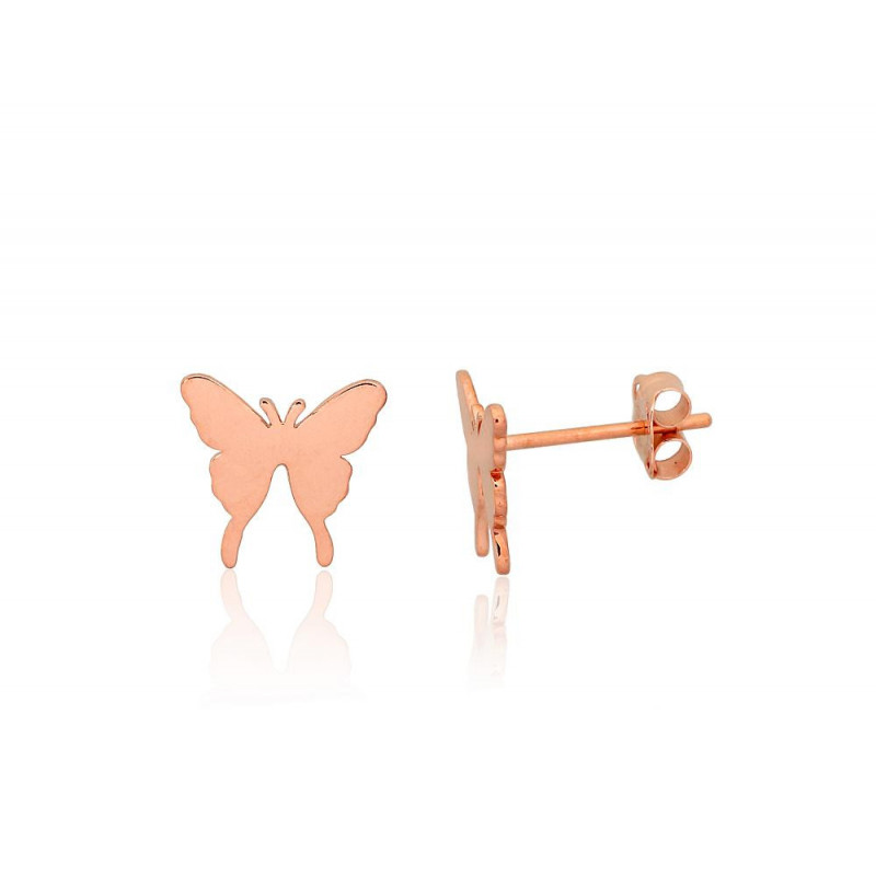 Gold classic studs earrings 1201563(Au-R), Red Gold 585°