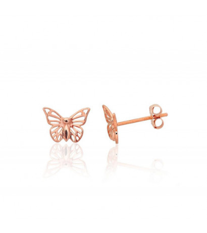 Gold classic studs earrings 1201564(Au-R), Red Gold 585°