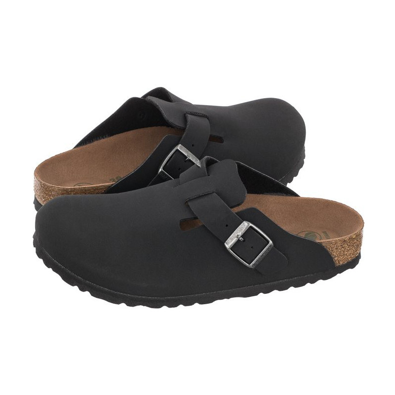 Birkenstock Boston BS Black Vegan 1020497 (BK163-a) šlepetės