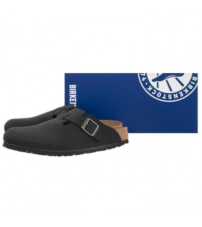 Birkenstock Boston BS Black Vegan 1020497 (BK163-a) šlepetės