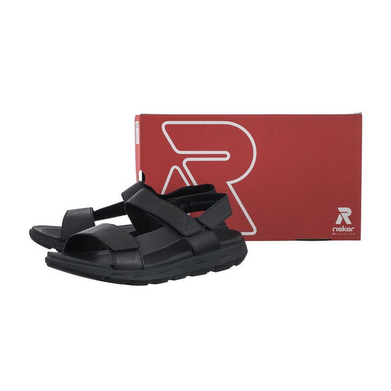 Rieker Czarne 20800-00 Black (RI105-a) sandaalid