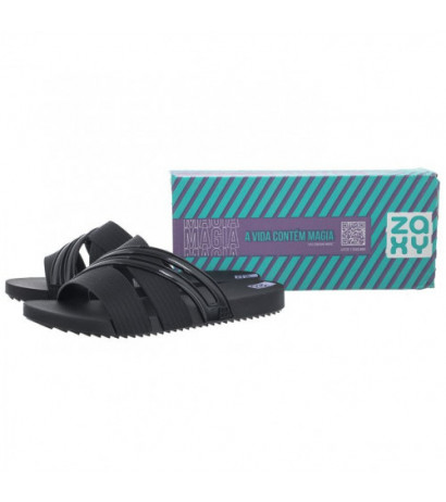 Zaxy Respiro Slide AD JJ285272/AD698 Black (ZA164-a) Sieviešu apavi/Flip Flops