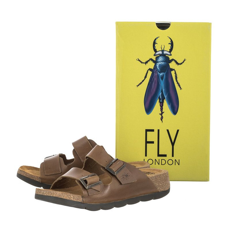 FLY London Caja Bridle Camel P144721005 (FL344-b) Women's Shoes/Flip Flops