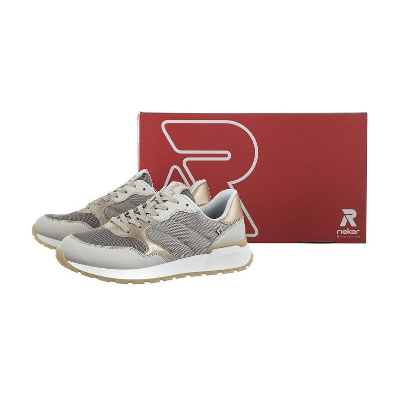 Rieker Beżowe W0601-62 Beige (RI106-a) sportiniai bateliai