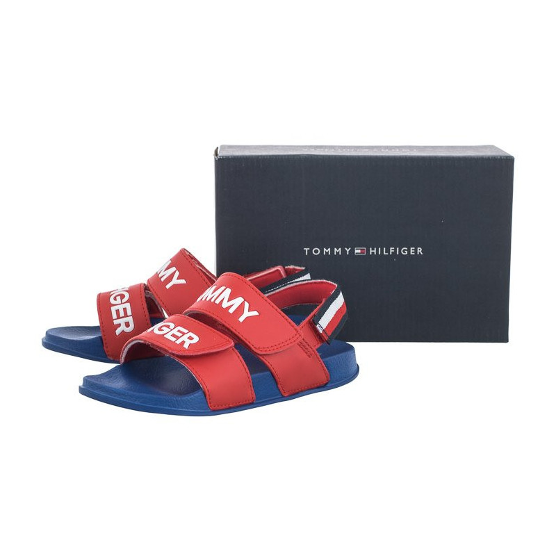 Tommy Hilfiger Logo Velcro Sandal Red T1B2-32927-1172 300 (TH767-b) sandaalid