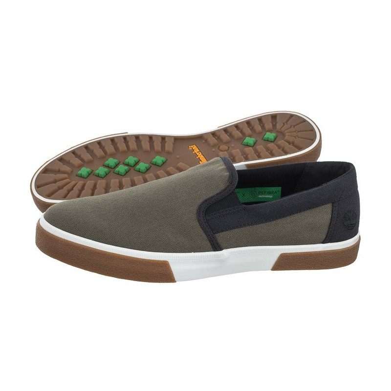 Timberland Union Wharf 2.0 Ek+Slip-On Dark Green Canvas 0A29H4 A58 (TI114-a) sportiniai bateliai 